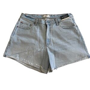 Abercrombie Women's Light Blue Denim Shorts